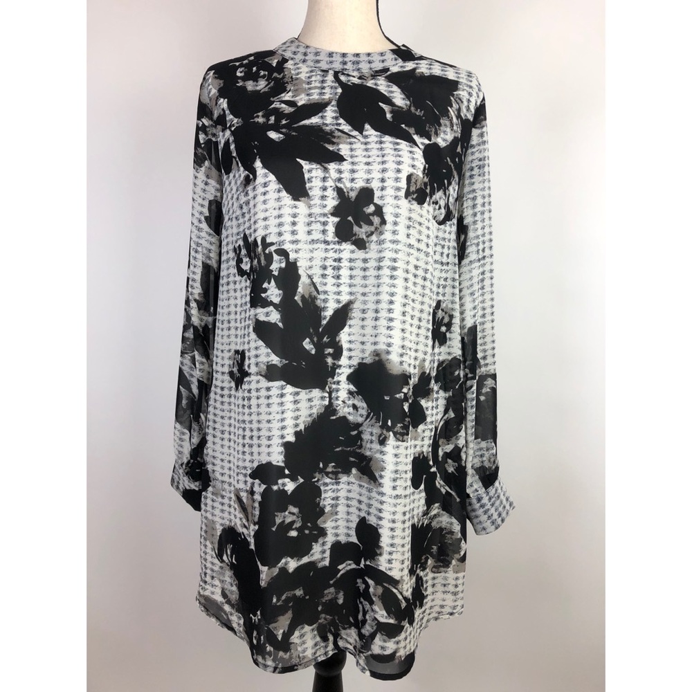 Astr The Label Long Sleeve Floral Print Dress